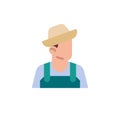 Farmer avatar flat icon