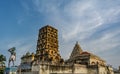 Farmer, Bell tower, Palace and Dais - Facing sunset Royalty Free Stock Photo