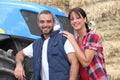 Farmer couple Royalty Free Stock Photo