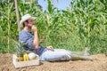 Farmer in a field