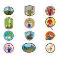 Farmer Gardener Cartoon Mascot Collection Set