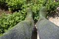 Farmer green boots view