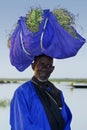 Farmer with harvest in Mali