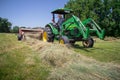 Farmer Haying Field