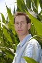 Farmer in his Cornfield