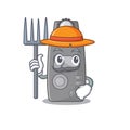 Farmer light meter character the shape mascot