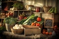 Farmer market produce Authentic Simple living Royalty Free Stock Photo