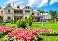 Farmer palace in Alexandria park in Peterhof, St. Petersburg, Russia Royalty Free Stock Photo