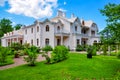 Farmer palace in Alexandria park in Peterhof, St. Petersburg, Russia Royalty Free Stock Photo