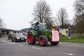 Farmer protest, denounce government plan for abolish agricultural diesel and vehicle tax exemptions, demonstration with tractors