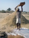 Farmer of Rajasthan doing various agricultural work in his field