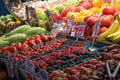 Farmer`s Market Stand Pike`s Market Seattle Royalty Free Stock Photo