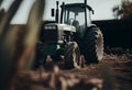 Farmer seeding, sowing crops at field. Sowing is the process of planting seeds in the ground