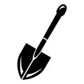 Farmer shovel icon, simple style