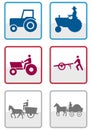 Farmer symbol vector set.