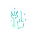 Farmer tools icon design vector