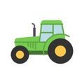 Farmer tractor icon. Agricultural tractor - transport for farm