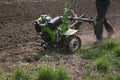 Farmer working in field