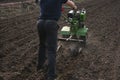 Farmer working in field Royalty Free Stock Photo