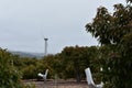 A wind machine on an avocado ranch or farm, 3.