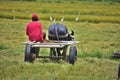 The farmers cart in the farm