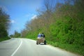 Farmers with cart Royalty Free Stock Photo