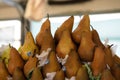 Farmers Market fresh pears. Royalty Free Stock Photo