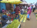 Farmers market in Mapusa, North Goa, India. Royalty Free Stock Photo