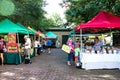 Farmers Market at Marion Square Park, King Street, Charleston, SC. Royalty Free Stock Photo