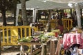 Farmers market with organic produce