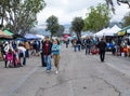 Farmers market on a peaceful day Royalty Free Stock Photo