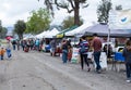 Farmers market on a peaceful day Royalty Free Stock Photo