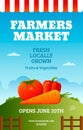 Farmers market poster Royalty Free Stock Photo