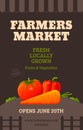 Farmers market poster Royalty Free Stock Photo