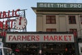 Farmers Market Sign at Pikes Place