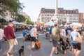 Farmers Market on a sunny summer day