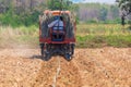 Farmers are planting cassava in the fields of cultivation