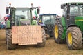 Farmers Protest With Tractors