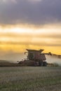 Farmers in Saskatchewan Race Against Weather Royalty Free Stock Photo