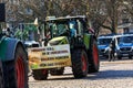 Farmers union protest strike against german government policy, Magdeburg, Germany.