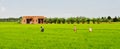 Farmers working on the field in Chaudok, Vietnam Royalty Free Stock Photo