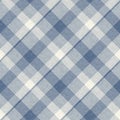 Farmhouse blue plaid seamless pattern. Vintage style twill all over print for tweed wallpaper design.
