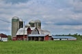 Farmhouse building in rural Malone, New York, United States Royalty Free Stock Photo