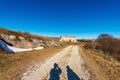 Farmhouse with Cow Shed on Lessinia High Plateau - Verona Province Italy Royalty Free Stock Photo