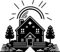 Farmhouse - high quality vector logo - vector illustration ideal for t-shirt graphic