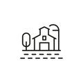 Farmhouse icon Royalty Free Stock Photo