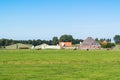 Farmhouse and meadows in polder, North Holland, Netherlands