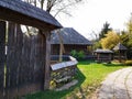 Farmhouse peasant - wooden gate and fence