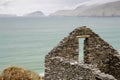 Farmhouse Ruins Overlooking Atlantic Ocean Royalty Free Stock Photo