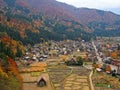 Farmhouse at shirakawago Royalty Free Stock Photo